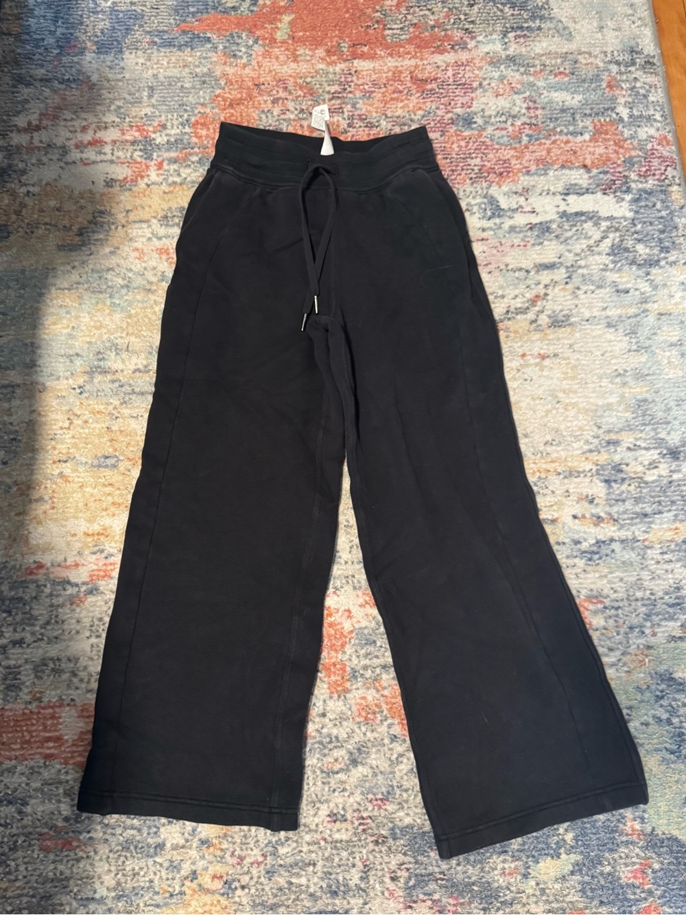 lululemon scuba wideleg joggers in black